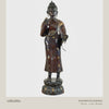 Video van de monumentale Nepalese bronzen staande Boeddha in abhaya mudra