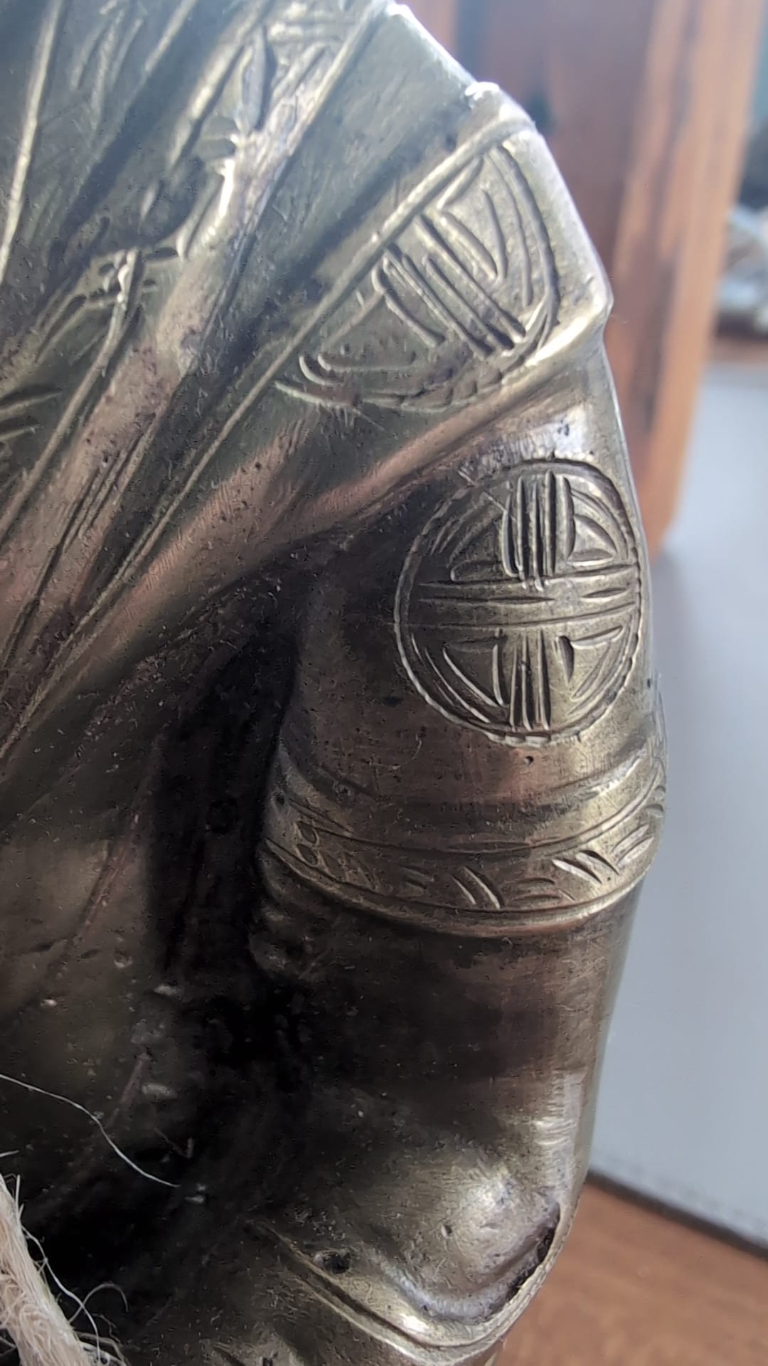 Chinesische Buddha-Statue aus Bronze aus der Qing-Dynastie, 20 cm hoch