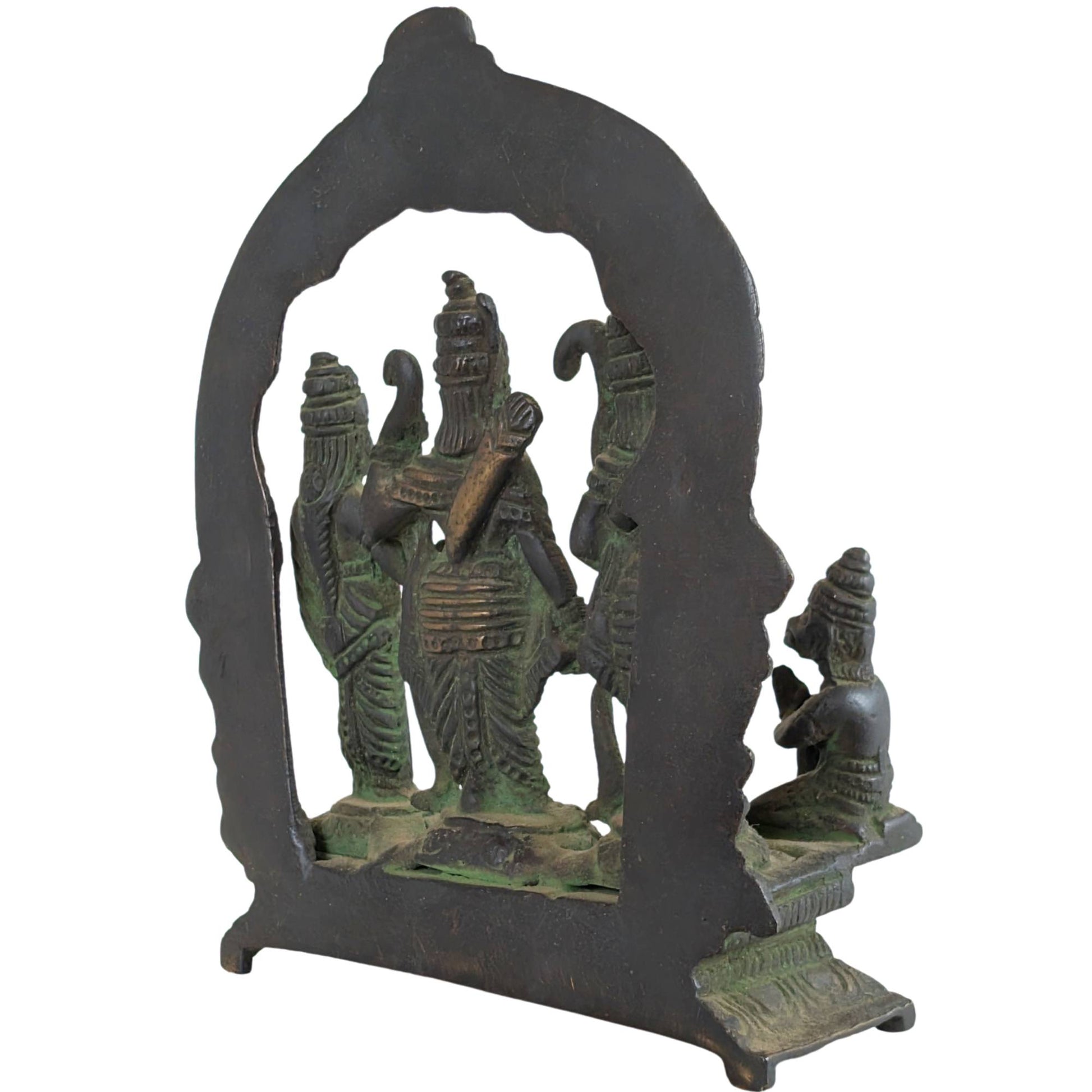 Religiöse antike indische Bronzestatue für den Hausaltar oder Tempel