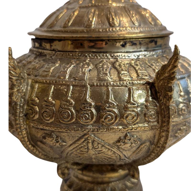 Asien Traditionell Ritualschale Bronze Symbolisch 1stbuddha