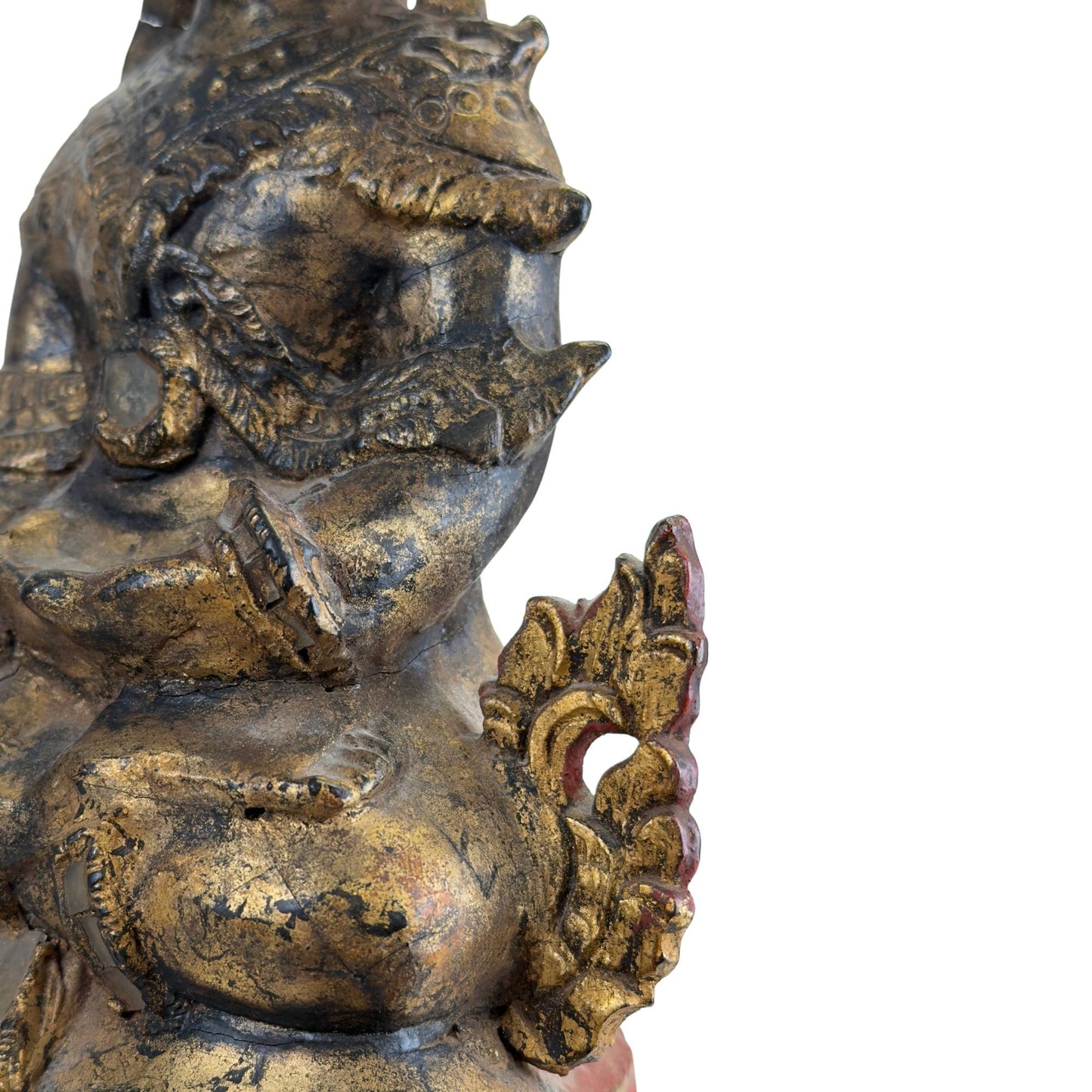 Ritualnische an der Rückseite einer burmesischen Tempelstatue
