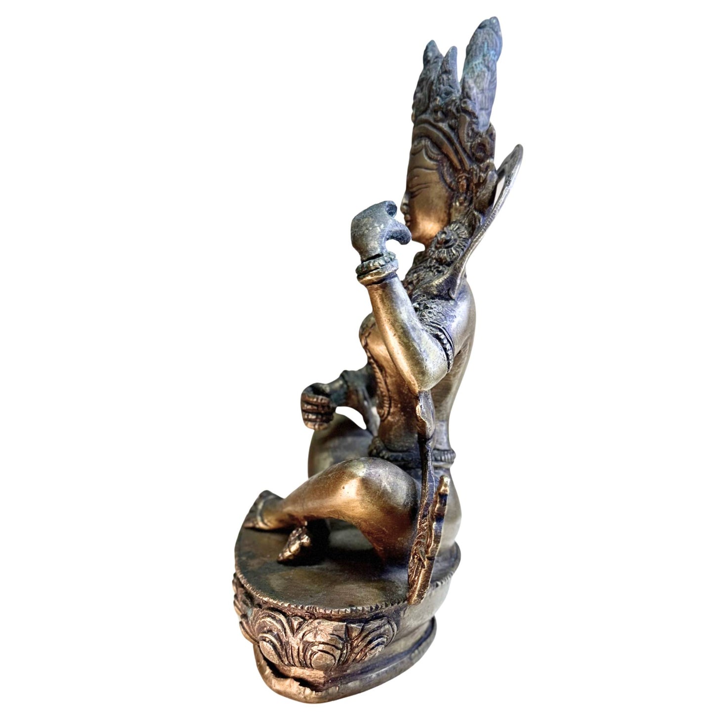 Saraswati spielt Veena, antike Handarbeit, 1920