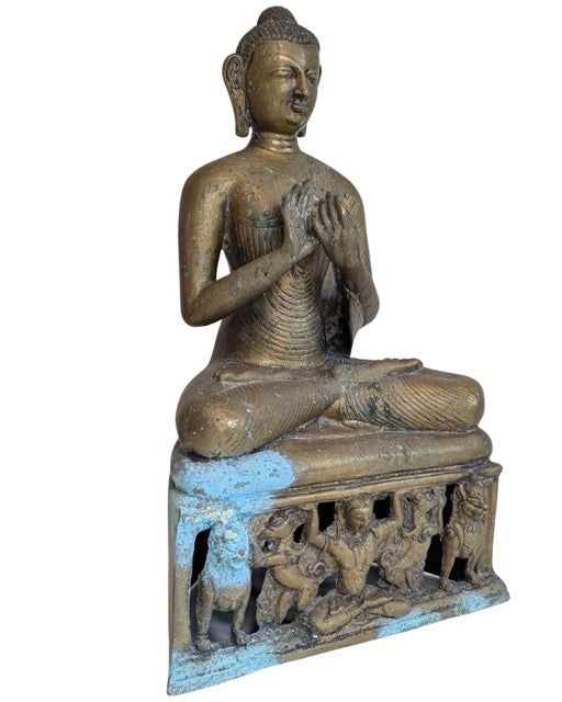 Bronzene Shakyamuni-Buddha-Statue in Meditationshaltung