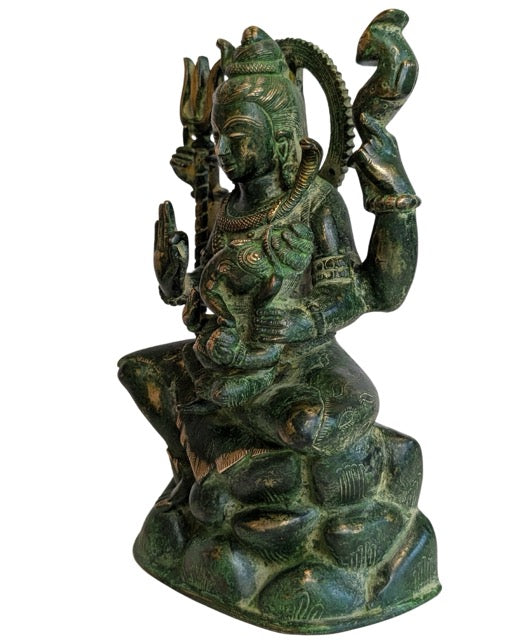 Bronzestatue von Shiva und Ganesha aus Indien
...
