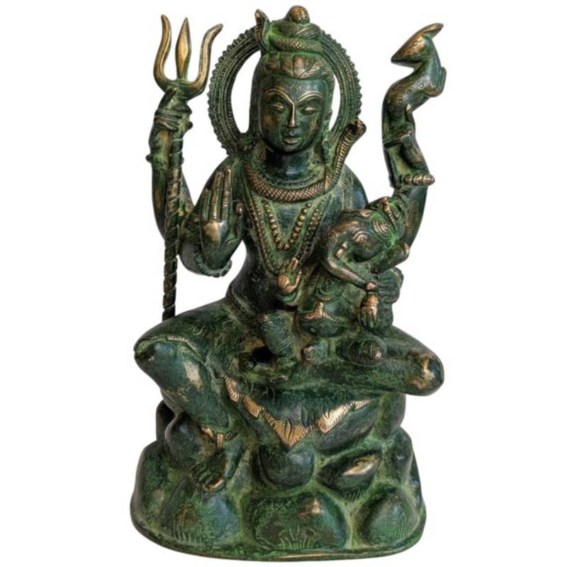 Südindische Bronzestatue von Shiva mit Ganesha


Bronzestatue von Shiva mit Ganesha in Südindi