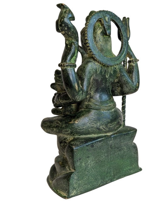 Bronzestatue von Shiva mit dem Kind Ganesha aus Südindien
...