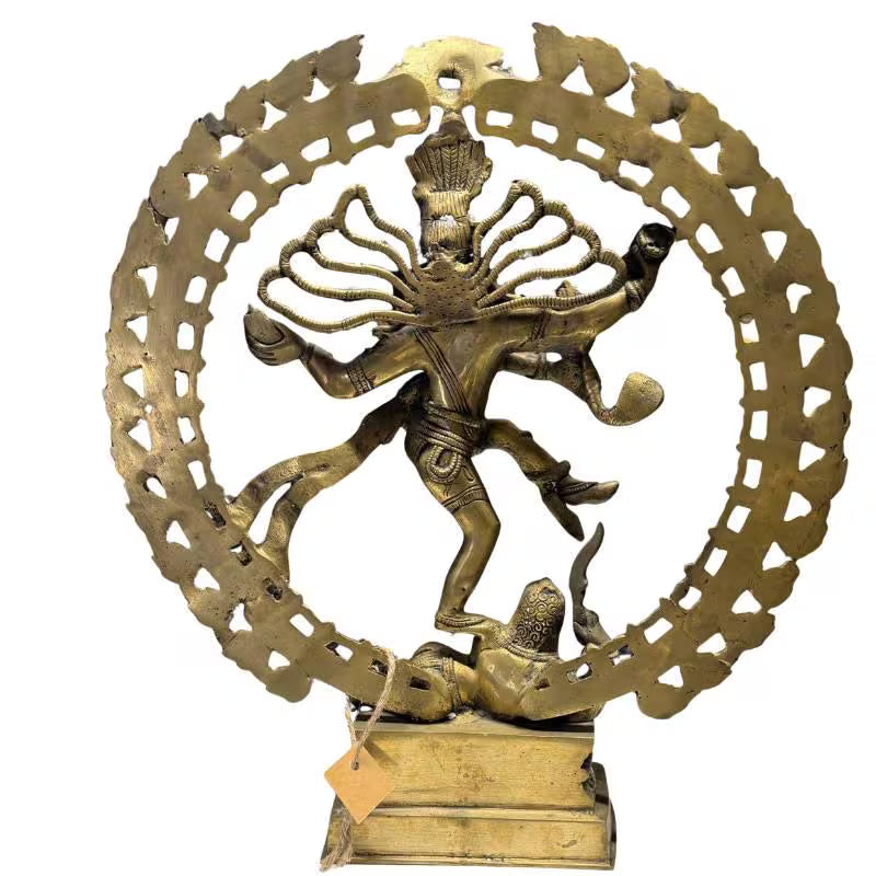 Shiva Nataraja, Bronzedetail, Gesicht, Hindu-Gottheit, Indien