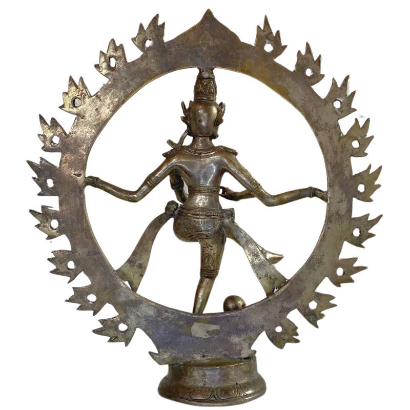 Detail aus Bronze: Shiva zertritt den Zwerg Apasmara.