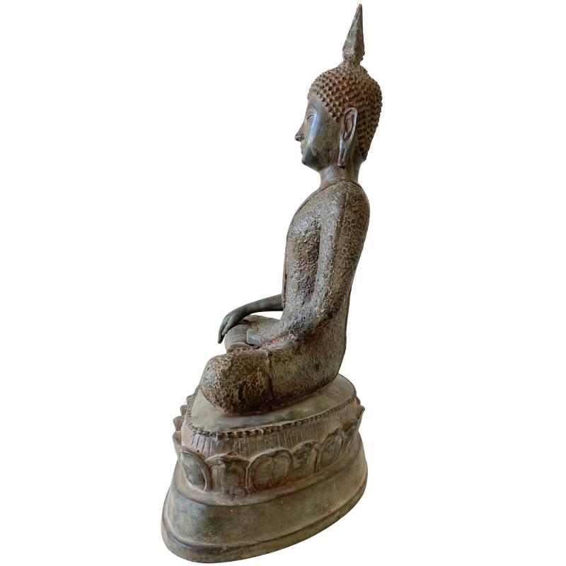 Siamesische Buddha-Statue aus Bronze