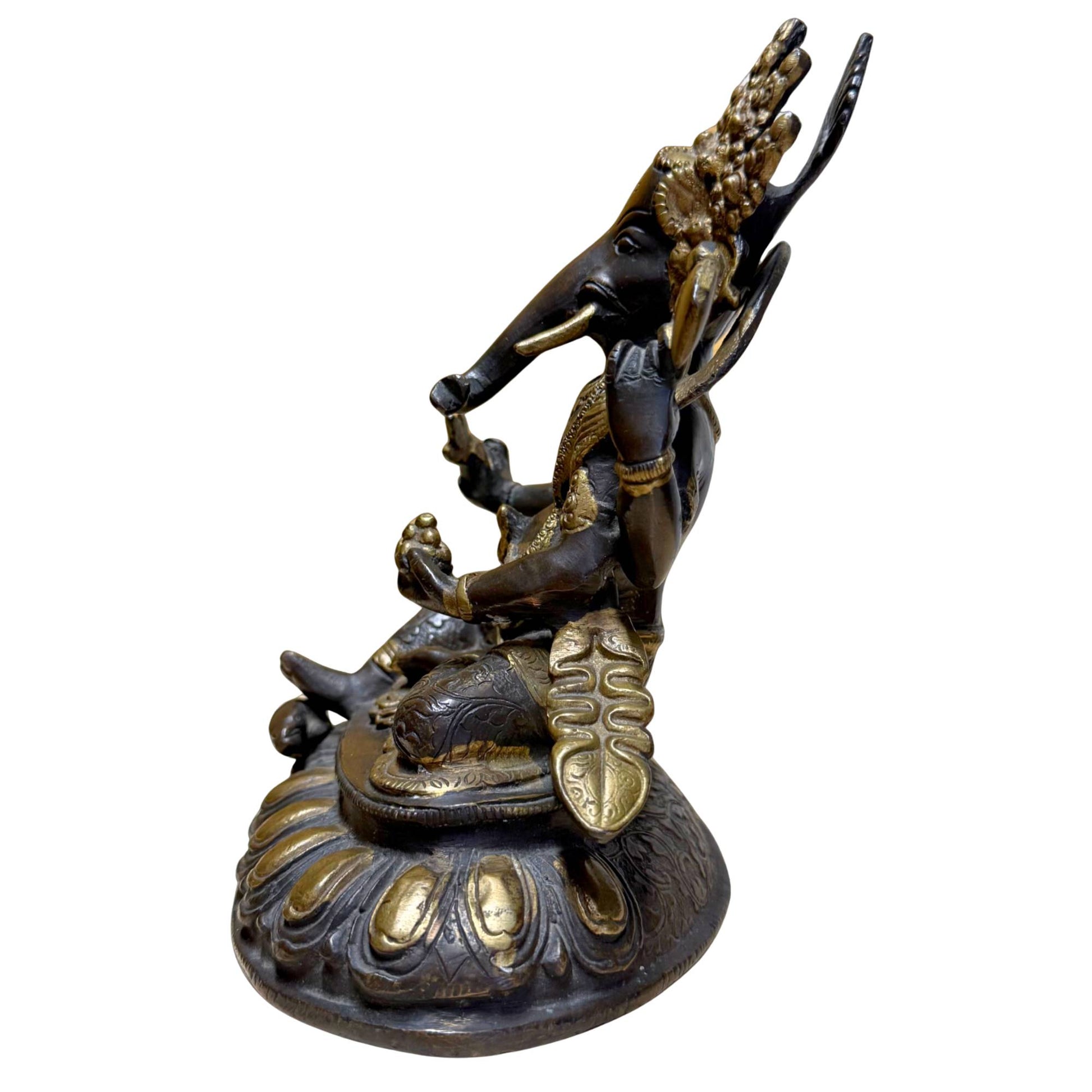 Spirituelle Ganesha-Statue für Wohnzimmer, Eingangsbereich, Übungsraum oder Yogaraum