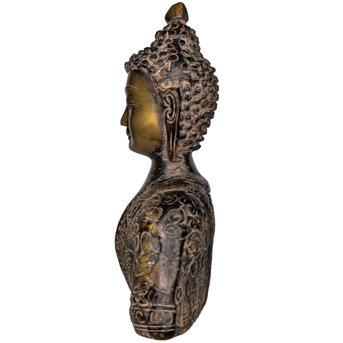 Vollständiger Überblick über die 1,2 kg schwere Bronzestatue, geeignet für Sammler und den Innenbereich.