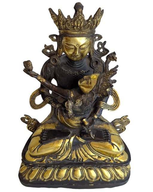 Tantrische Yab-Yum-Bronzeskulptur aus Tibet