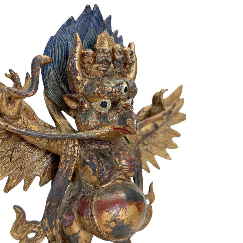 Tantrische Garuda-Schutzfigur aus Bronze aus der Himalaya-Region