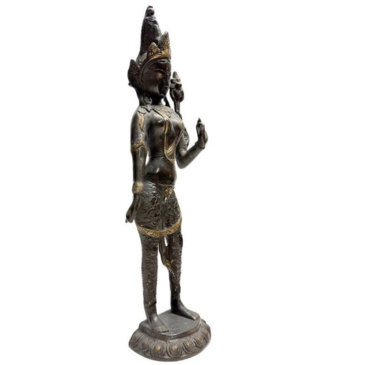 Tara-Bronzestatue, buddhistische Göttin des Himalaya