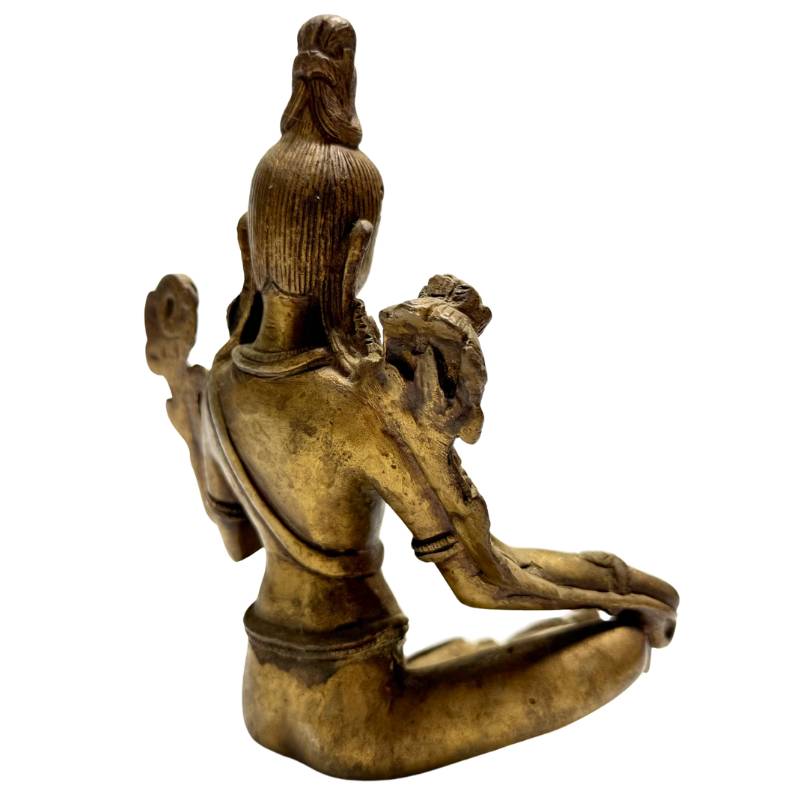 Tara-Statue aus Bronze, Indien, buddhistische Kunstskulptur