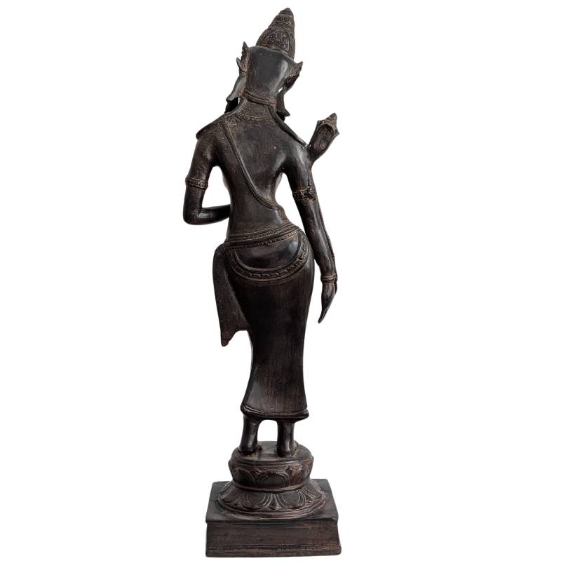 Stehende Tara-Bodhisattva aus Bronze, Khmer-Revival-Stil