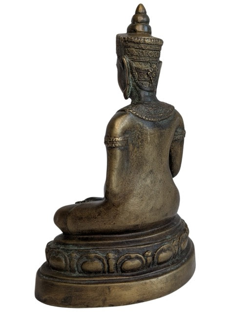 Thailändischer Buddha aus Bronze aus der Ayutthaya Rattanakosin-Zeit