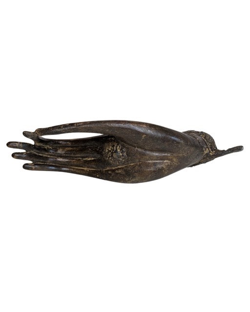 Thailändische Bronze-Buddha-Hand in Vitarka Mudra Südostasien