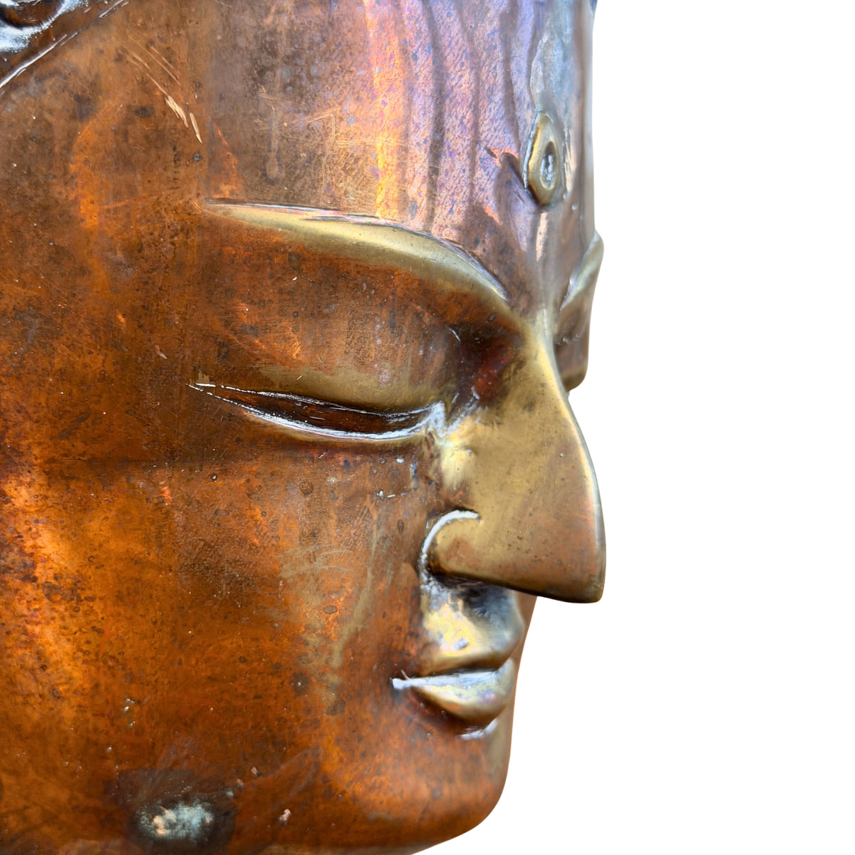 Rechtes Gesichtsprofil mit gesenktem Auge und Urna, Detail