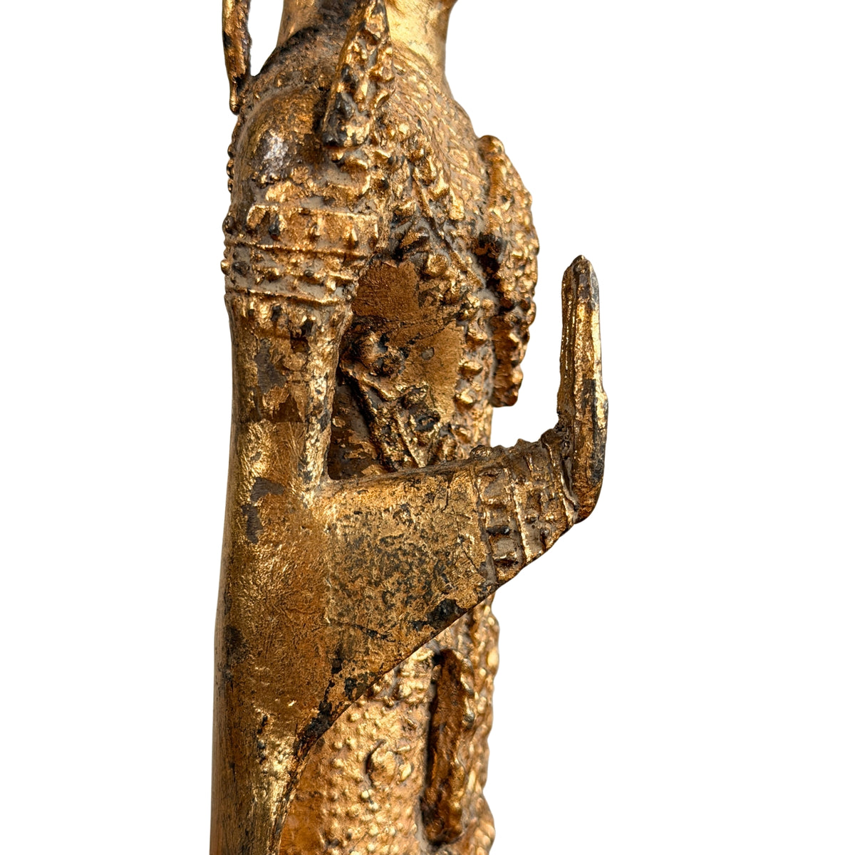 Erhobene rechte Hand in Abhaya-Mudra von der Seite, Detail