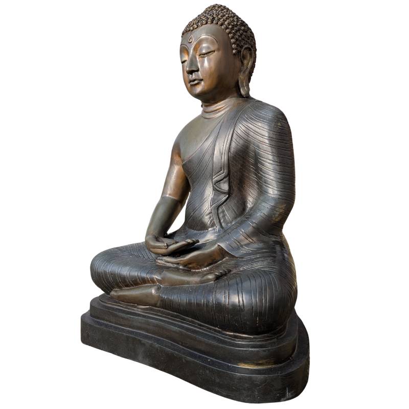 Theravada-Buddha aus Bronze aus dem 17.–18. Jahrhundert