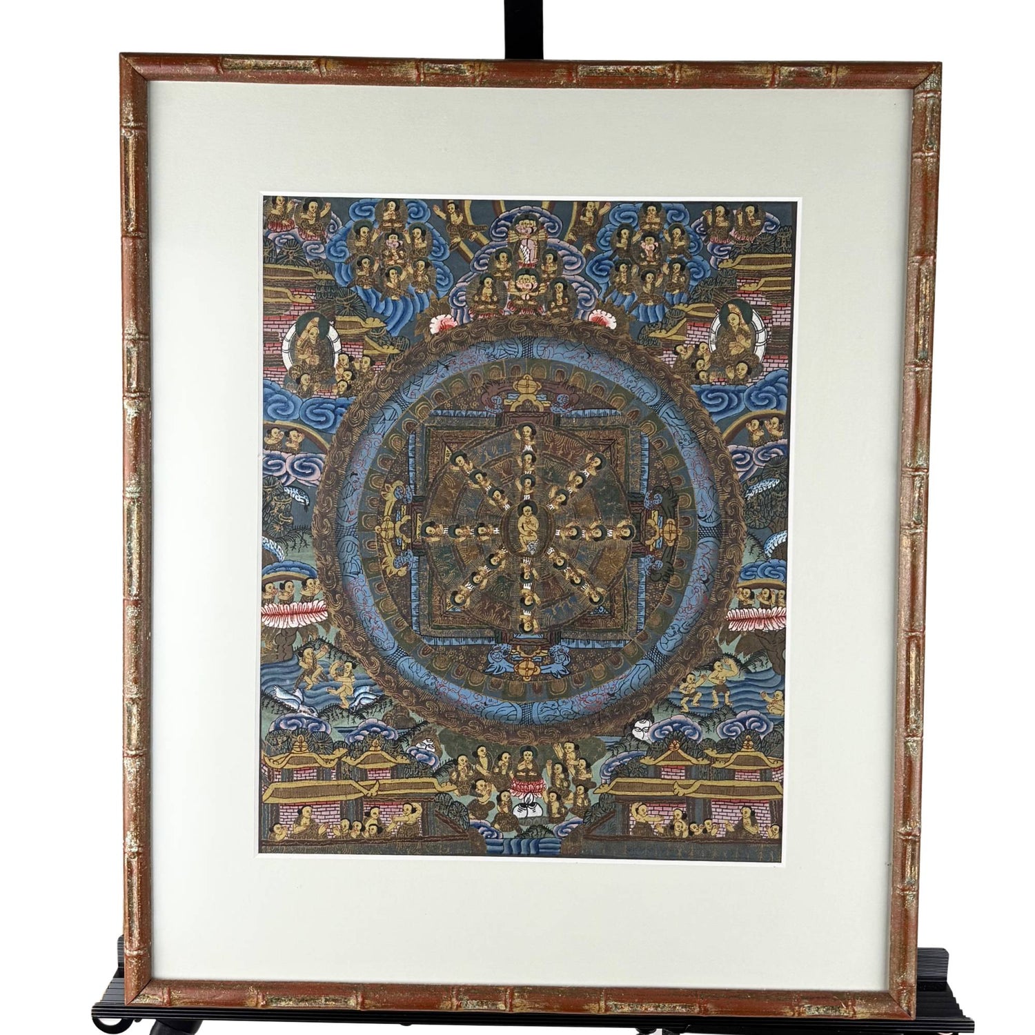 Tibetisch-buddhistische Mandala-Thangka-Wandkunst