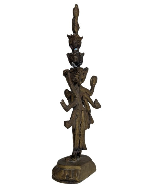 Tibetisches Avalokiteshvara aus Ormolu-Bronze