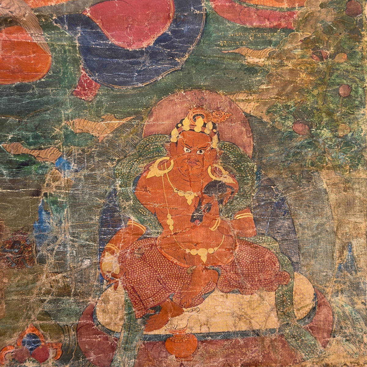 Tibetische Sakya-Lineage-Thangka des 15. Jahrhunderts mit Nairātmyā – Aufnahme 15