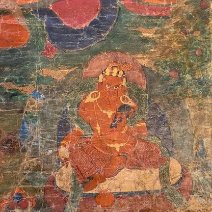 Tibetische Sakya-Lineage-Thangka des 15. Jahrhunderts mit Nairātmyā – Aufnahme 15