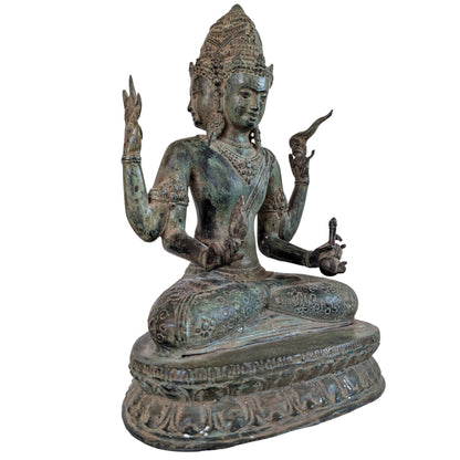 Trimukha Maheshvara Seitenansicht mit acht Armen
