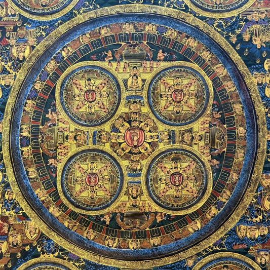 Zentrales Meditationsbild im Vajradhatu-Mandala-Thangka