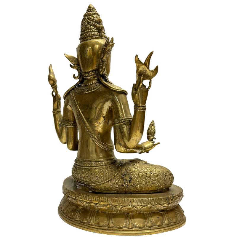 Vajrayana-Bodhisattva mit rituellen Attributen aus der nepalesischen Frühlingstradition