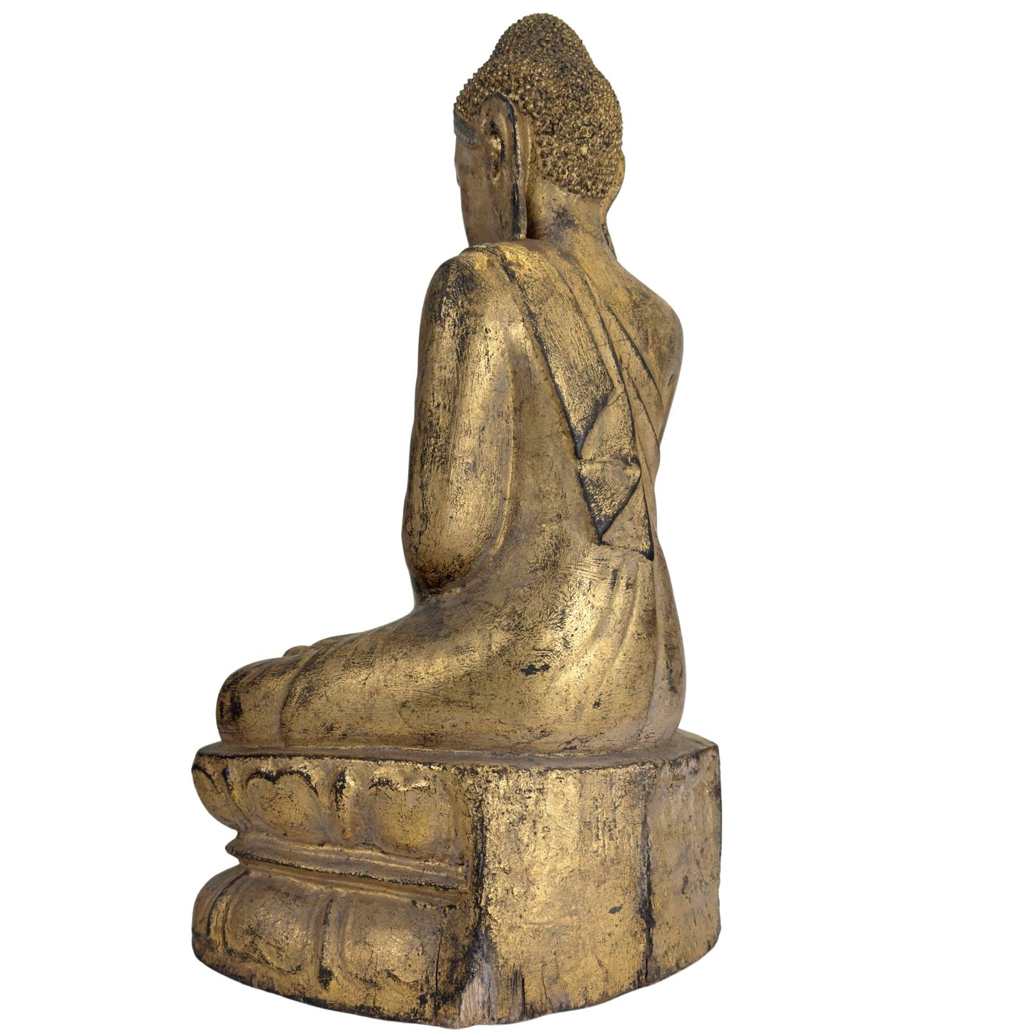 Vergoldete Buddha-Statue im klassischen Mandalay-Stil