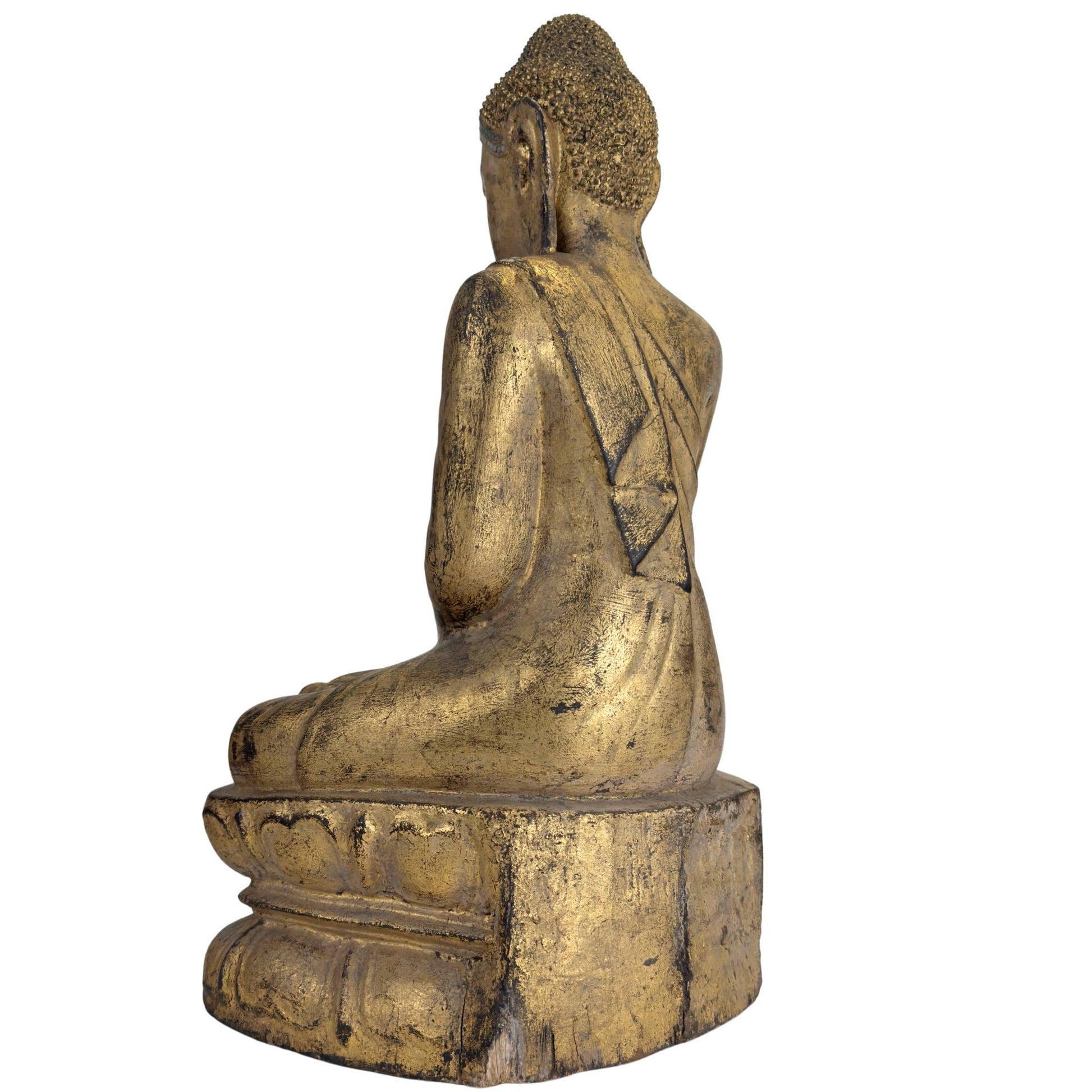 Vergoldete Buddha-Statue im klassischen Mandalay-Stil