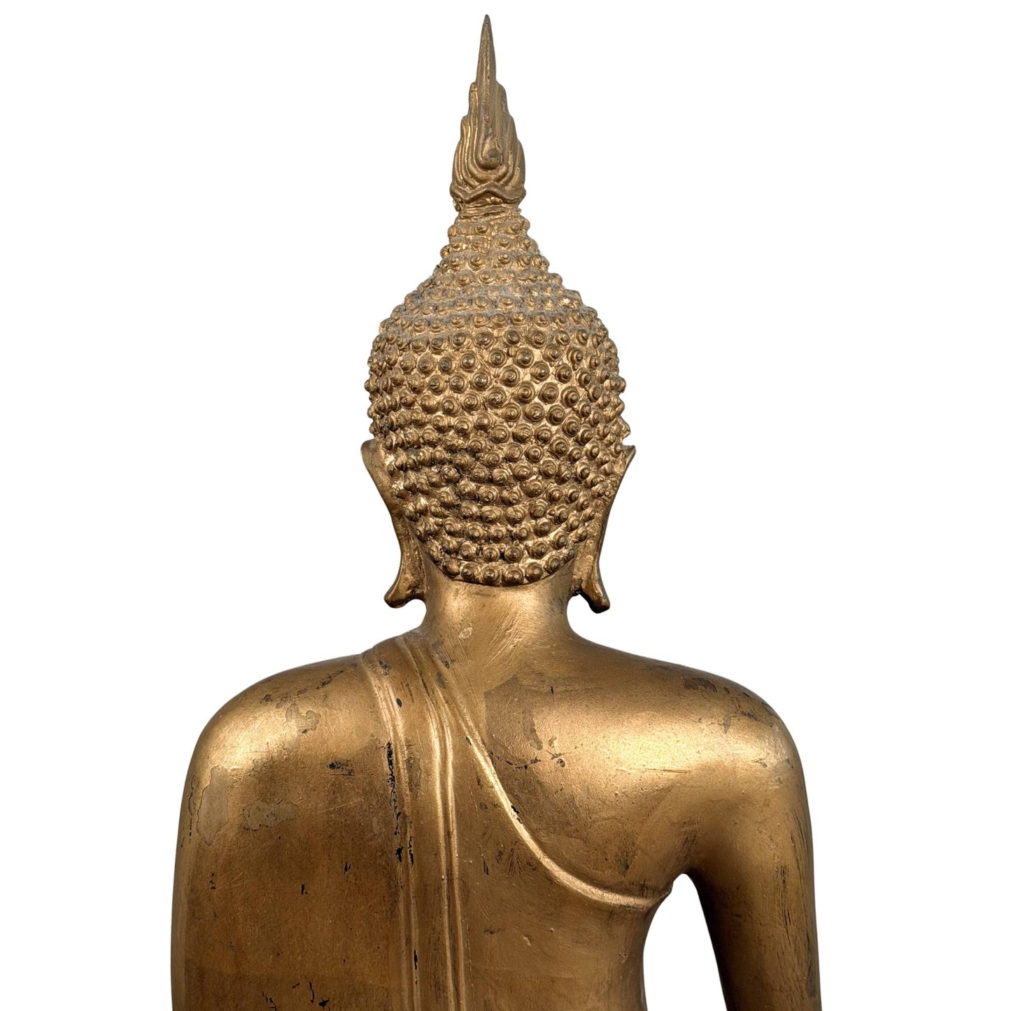 Vergoldete Buddha-Statue aus Bronze, geeignet für Altar, Meditationsplatz oder ruhigen Wohnraum