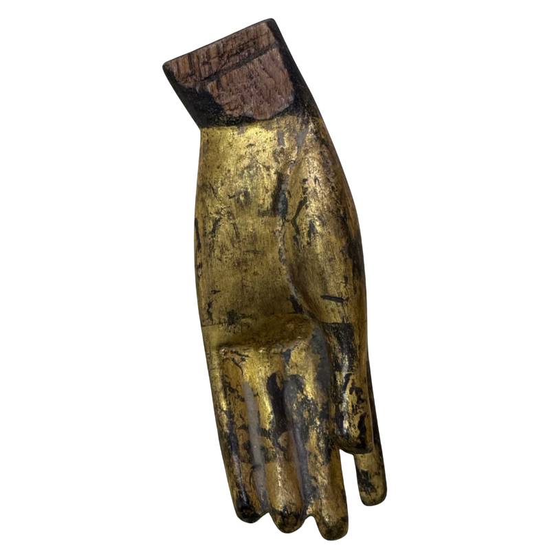 Vergoldete Mandalay-Buddha-Statue für Frieden, Schutz und spirituelles Gleichgewicht im Haus