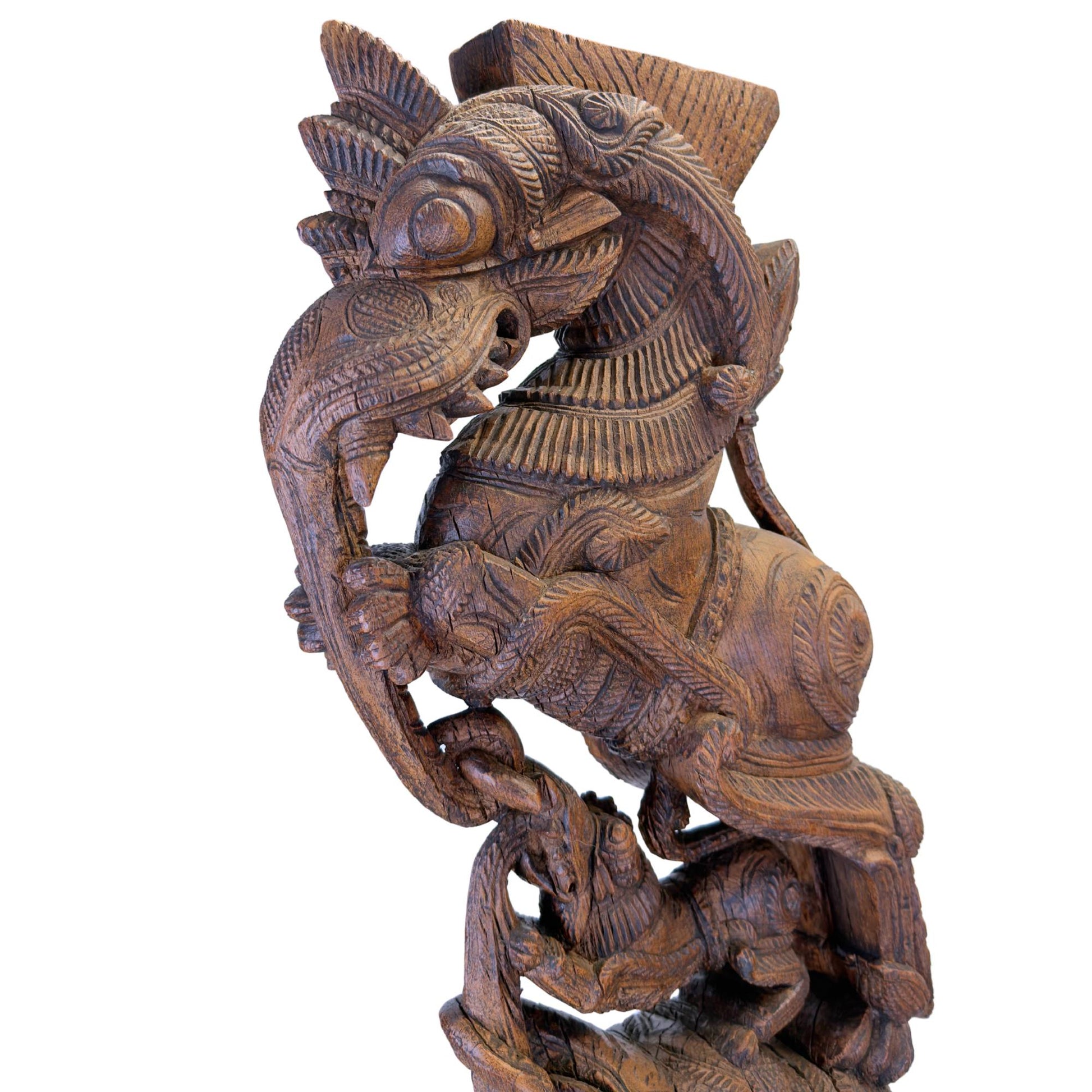 Sammlerstück: Yali-Tempelfragment aus Indien für Liebhaber asiatischer Kunst