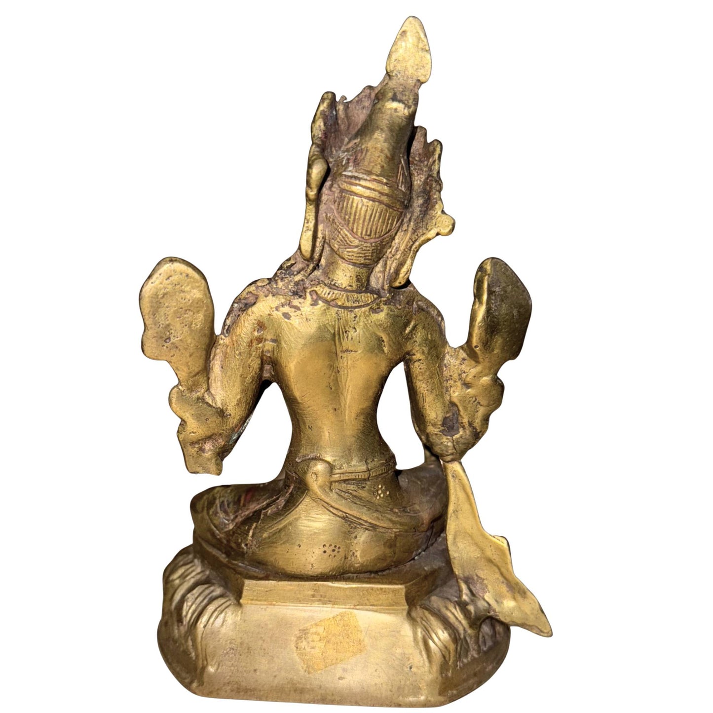 Vintage-Tara-Statue aus Nepal, vergoldet, 17 cm