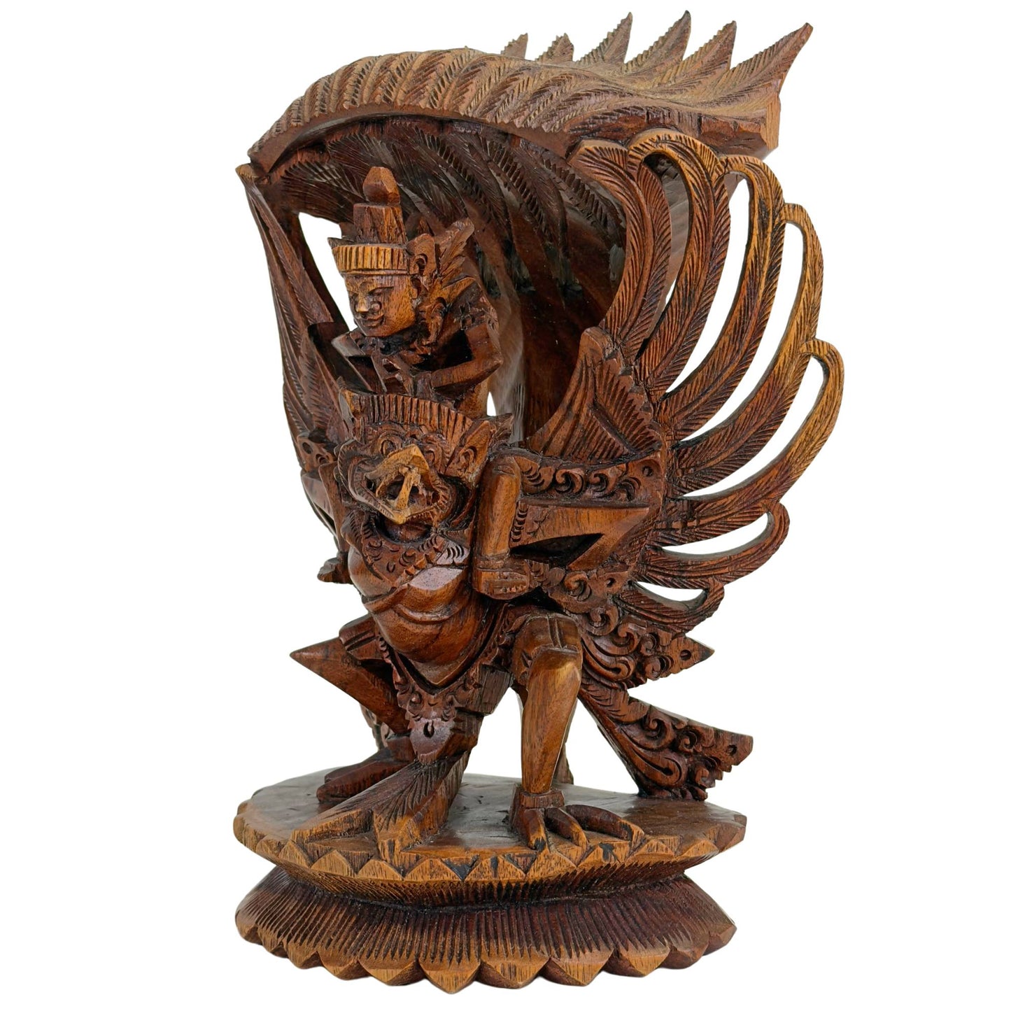 Houten Vishnu op Garuda beeld uit Bali Indonesië