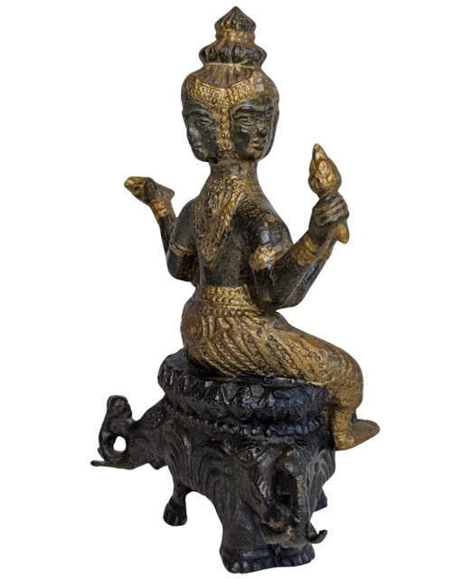Feuervergoldete Brahma-Statue aus Indien, 18.-19. Jahrhundert