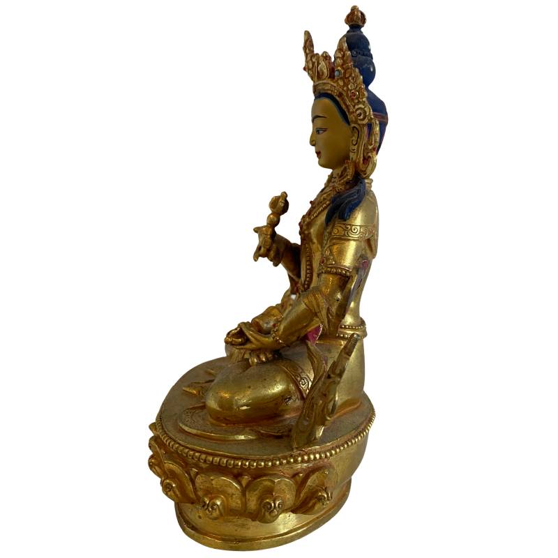Weiße Tara-Buddhastatue aus Nepal
