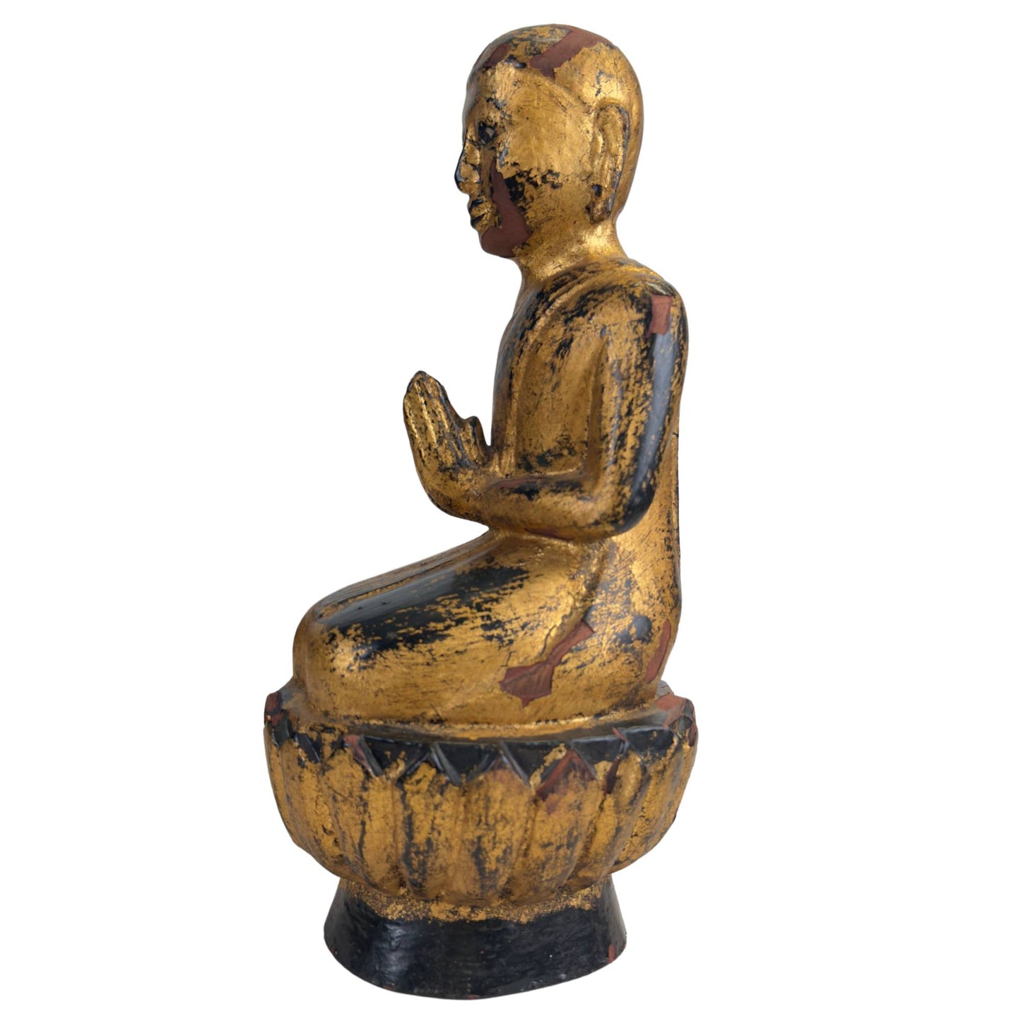 Seitenansicht der klassischen Anjali Mudra-Gebetshaltung