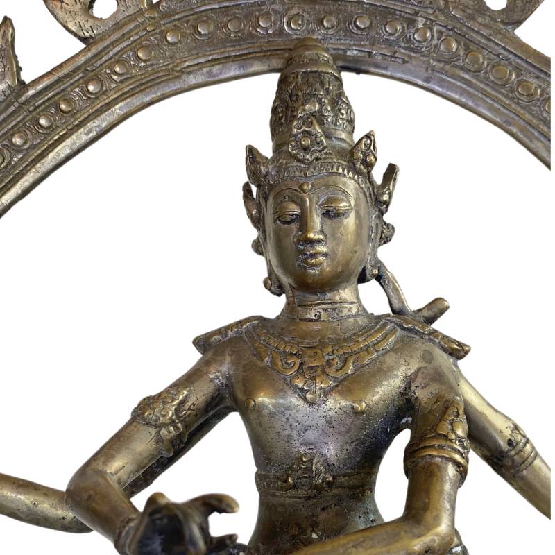Profil des 33,5 cm großen Shiva Nataraja aus Ladakh.