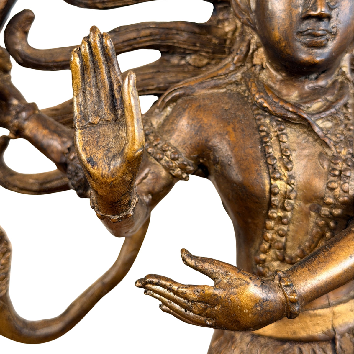 Hand in Abhaya und ausgestreckte untere Hand, Detail