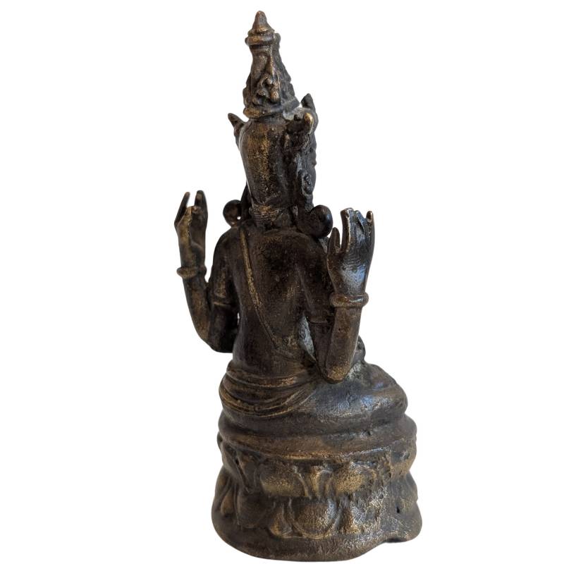Lokeshvara-Reisestatue aus Bronze für Südostasien