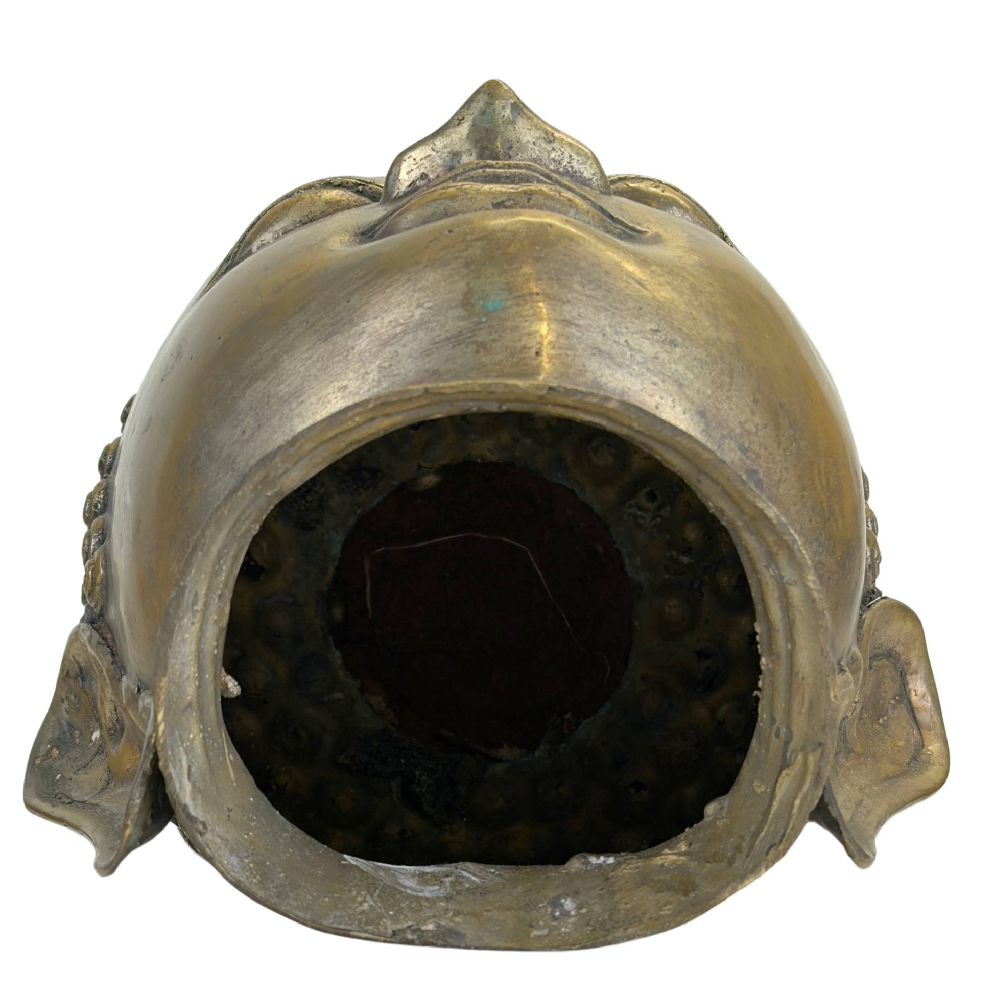 Schwerer Buddha-Kopf aus Bronze, 31 cm hoch