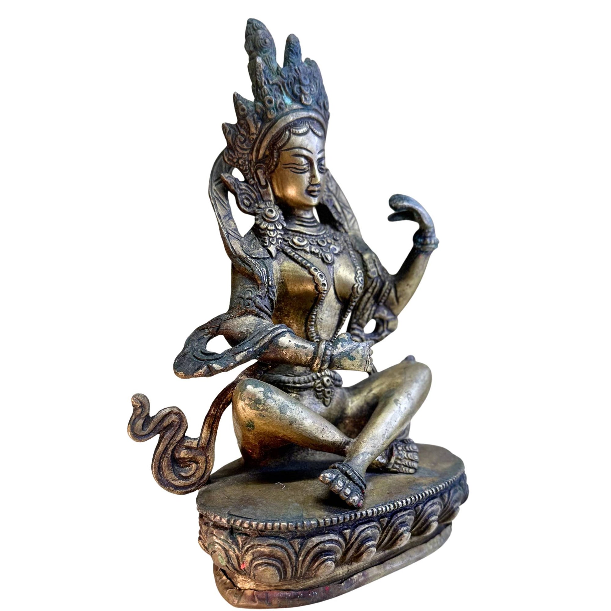 Schwere, hochwertige tibetische Statue, 1,8 kg, geprüft
